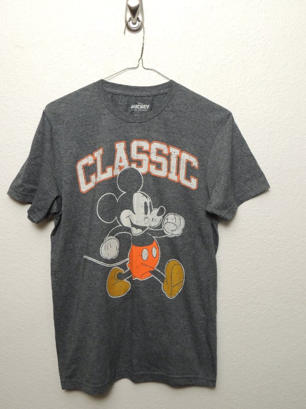 Disney Mickey Mouse Classic Distressed Graphic Tee - Men’s Small